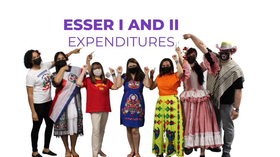 Group pointing to words: Esser 1 and 2 expenditures